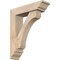 Ekena Millwork Legacy Traditional Smooth Bracket w/ Offset Brace, Douglas Fir, 5 1/2"W x 20"D x 24"H BKT0604X20X24LEC01SDF - alternate 1